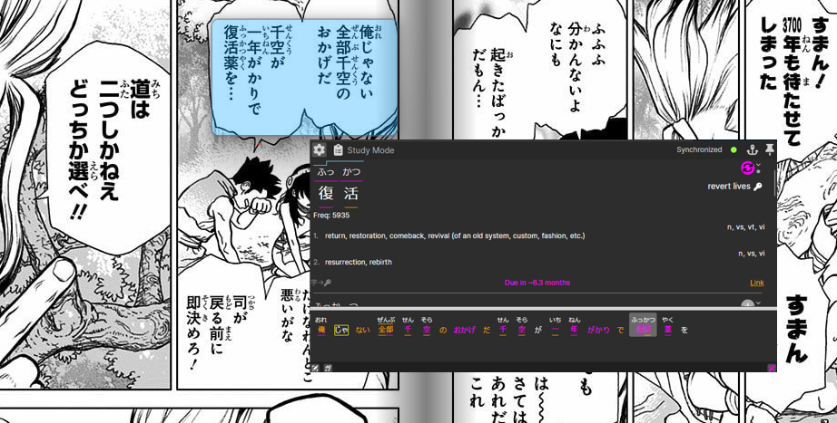 Manga OCR functionality